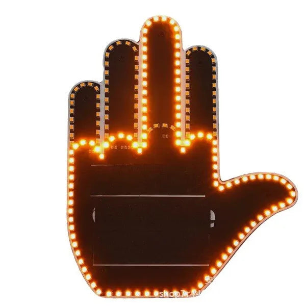 Middle Finger Car Light – For Savage Drivers