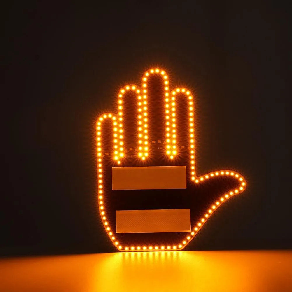 Middle Finger Car Light – For Savage Drivers